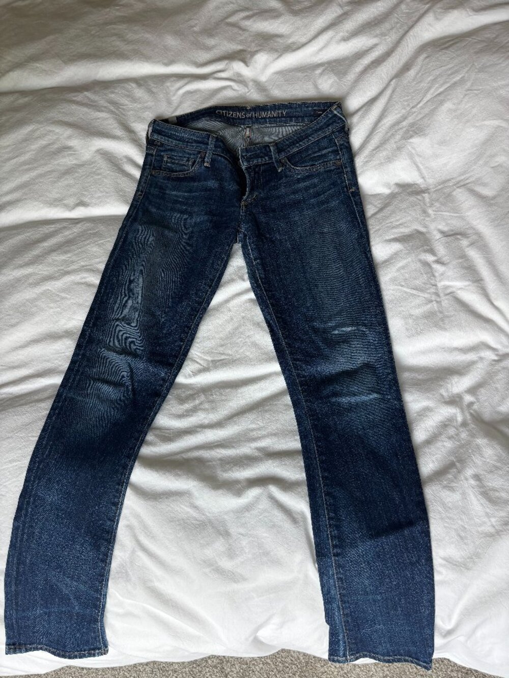 Citizens of Humanity Racer Lo Rise Skinny Jeans - Caspian Blue Size 26